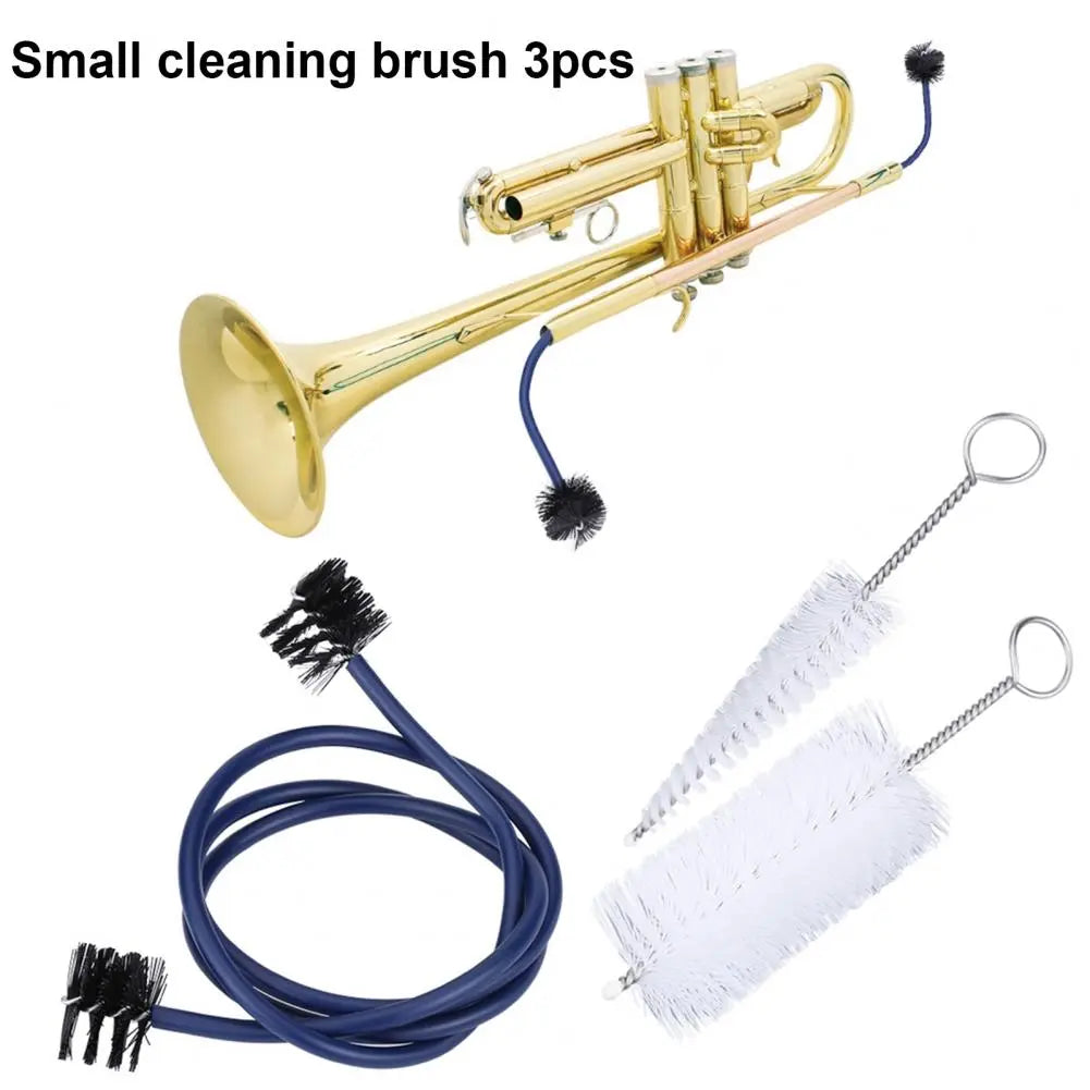 Metal Trumpet Cleaning Combo Accessory Grasp Comfortably Practical Trumpet Cornet Maintenance Cleaning Kit אזמרה