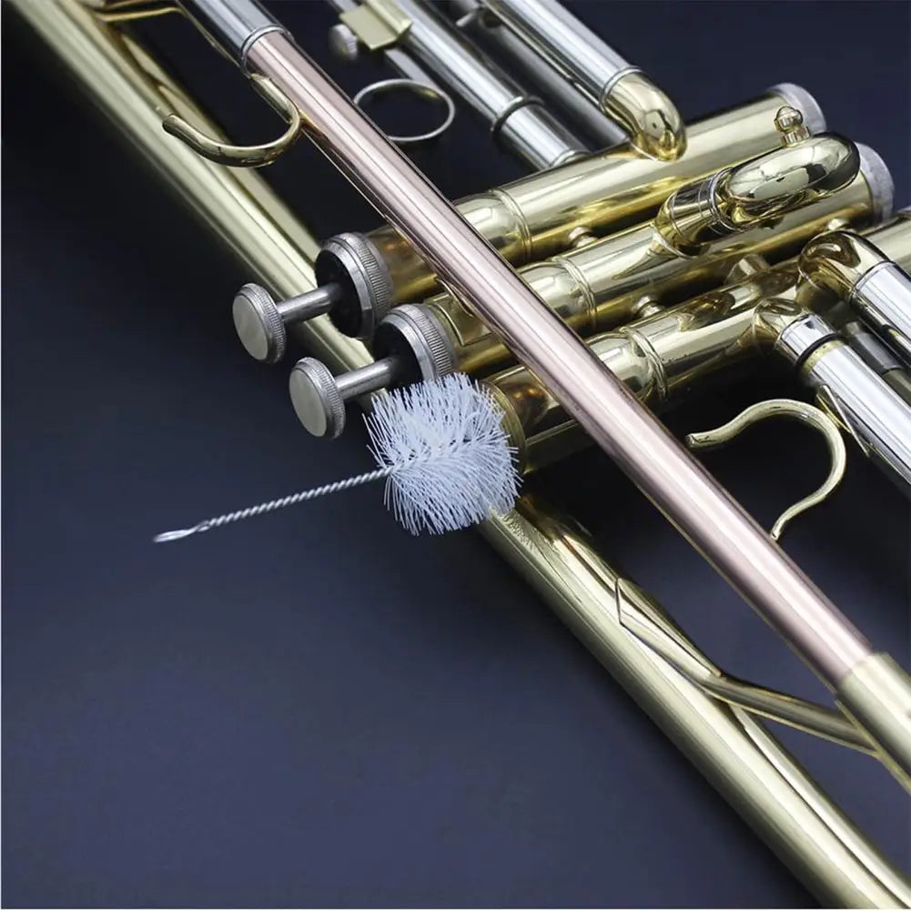 Metal Trumpet Cleaning Combo Accessory Grasp Comfortably Practical Trumpet Cornet Maintenance Cleaning Kit אזמרה