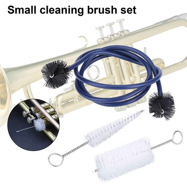 Metal Trumpet Cleaning Combo Accessory Grasp Comfortably Practical Trumpet Cornet Maintenance Cleaning Kit אזמרה