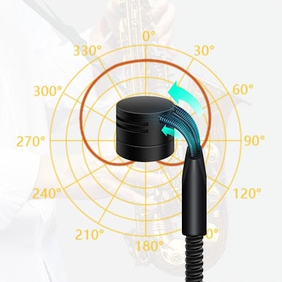 מיקרופון אלחוטי לסקסופון או שאר כלי נשיפה musicstoke